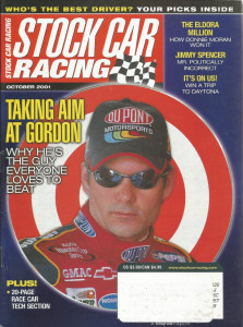 STOCK CAR RACING 2001 OCT - Gordon, Spencer, Moran, Starter Shims